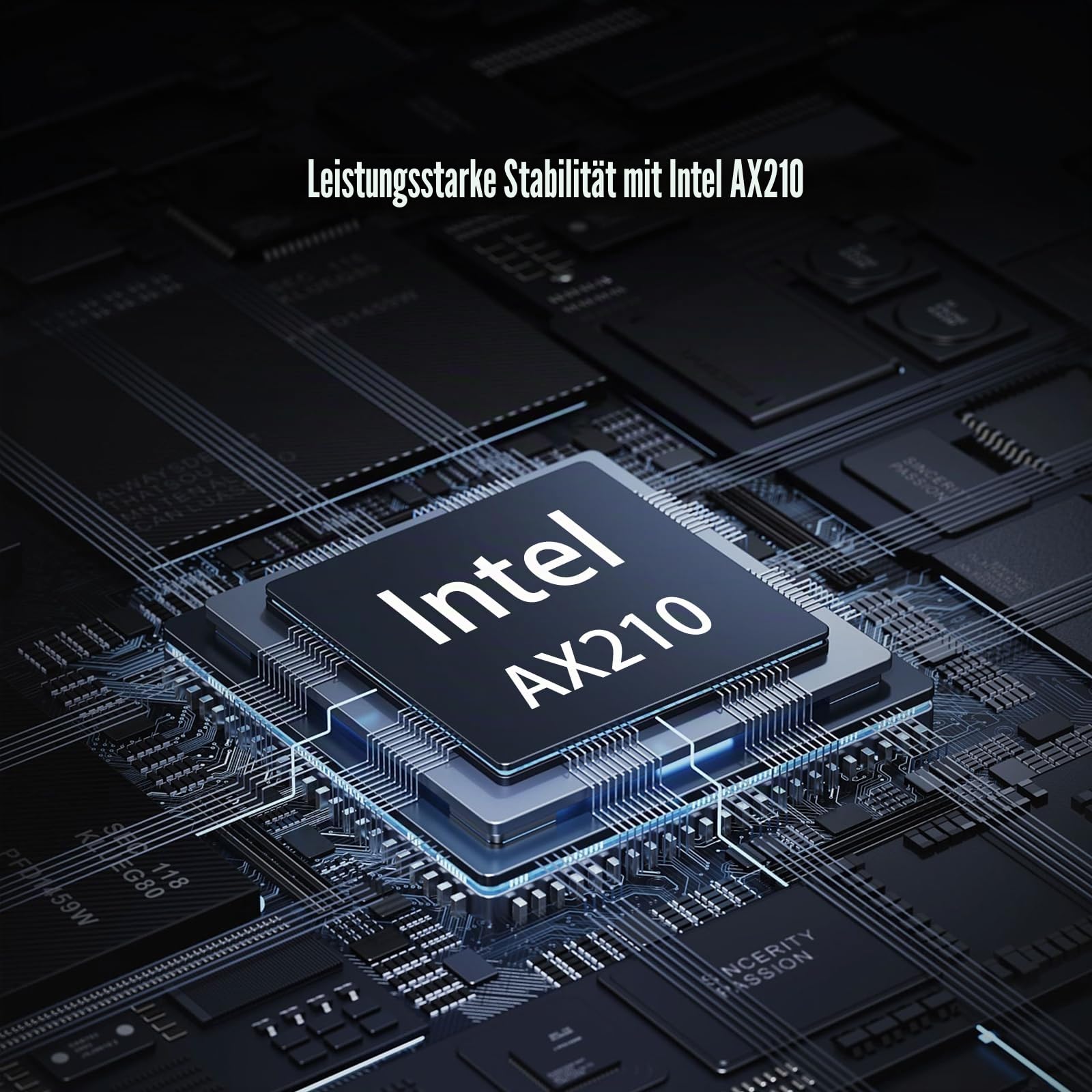 GLOTRENDS AX5400 WiFi 6E PCIe Karte mit Low-Profile-Halterung für Desktop PC, Intel AX210 Chip, 802.11ax, BT 5.3, unterstützt Windows 11/10/Linux, unterstützt Nicht Mac OS/Windows 7/XP