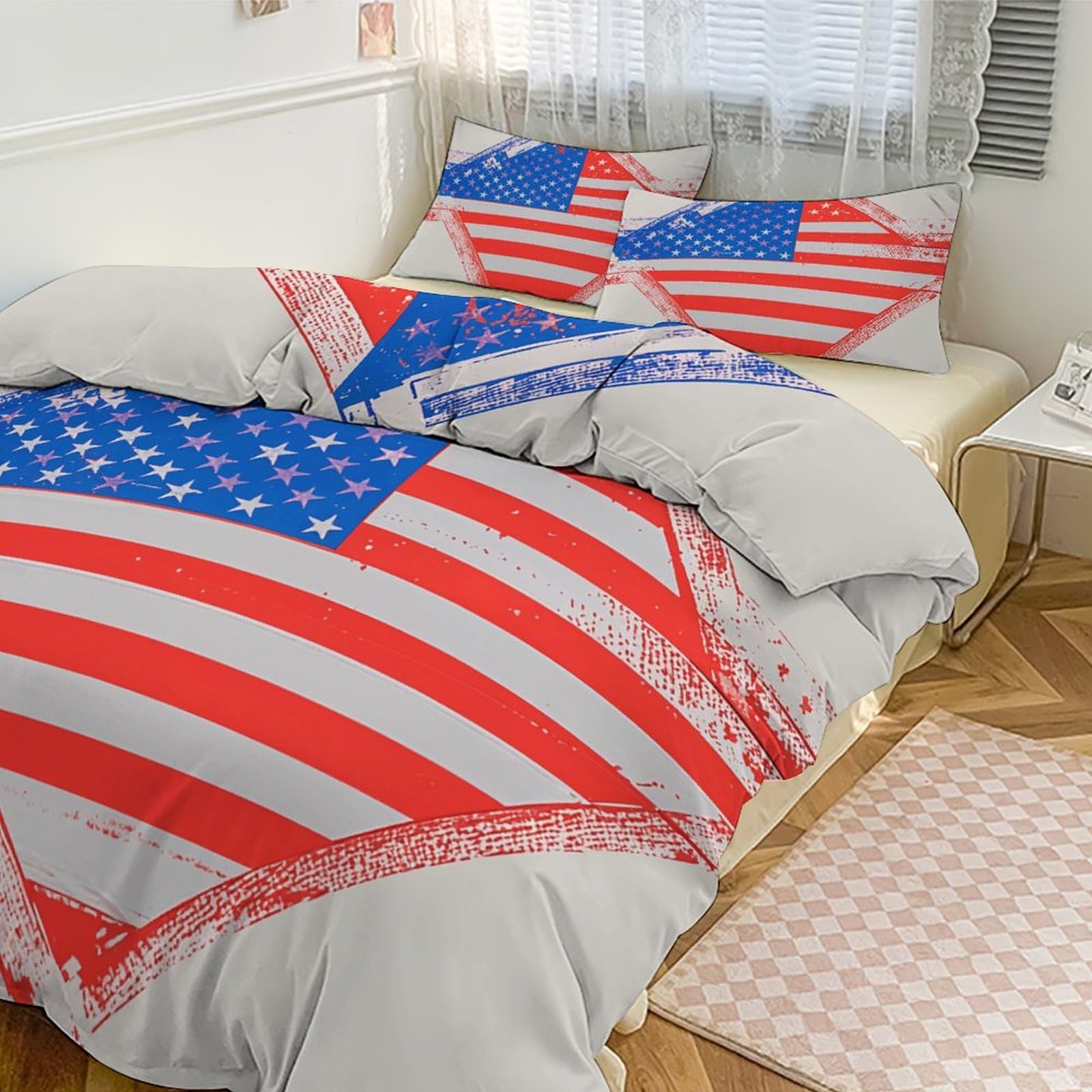 Couette pour grand lit épaisse et chaude, parure de lit 3 pièces