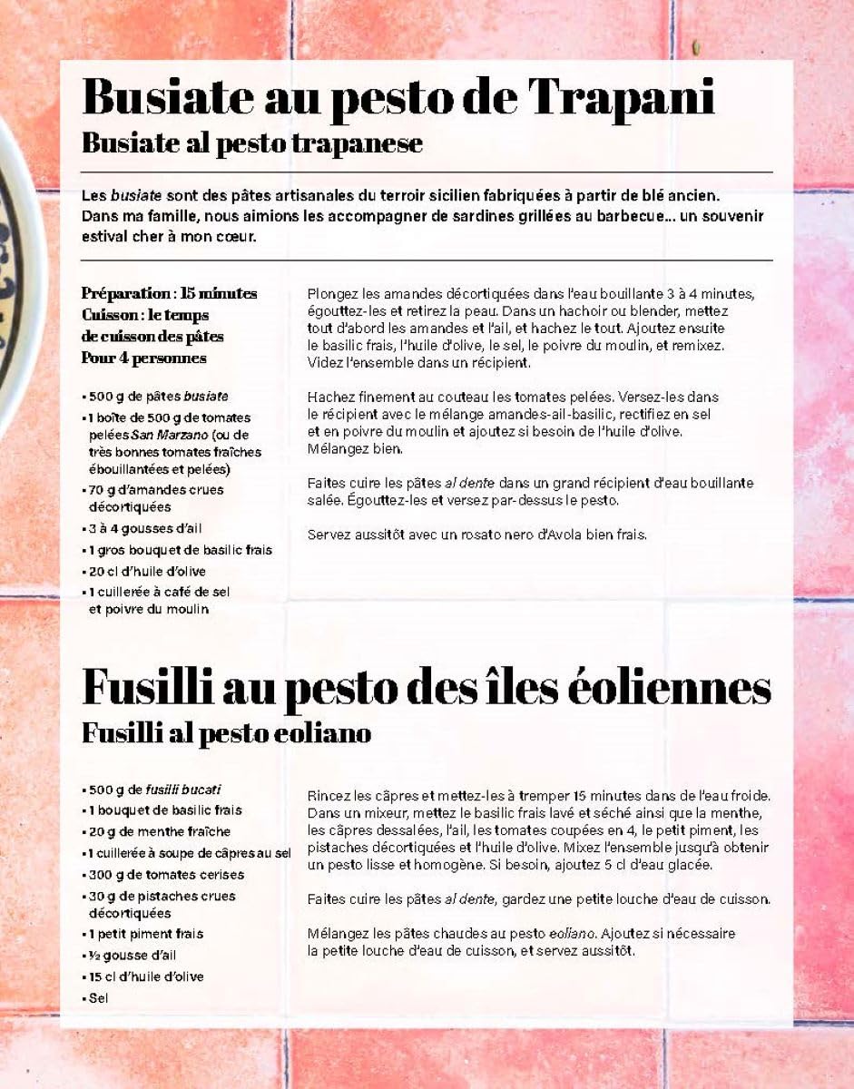 Sicile: Recettes familiales et souvenirs