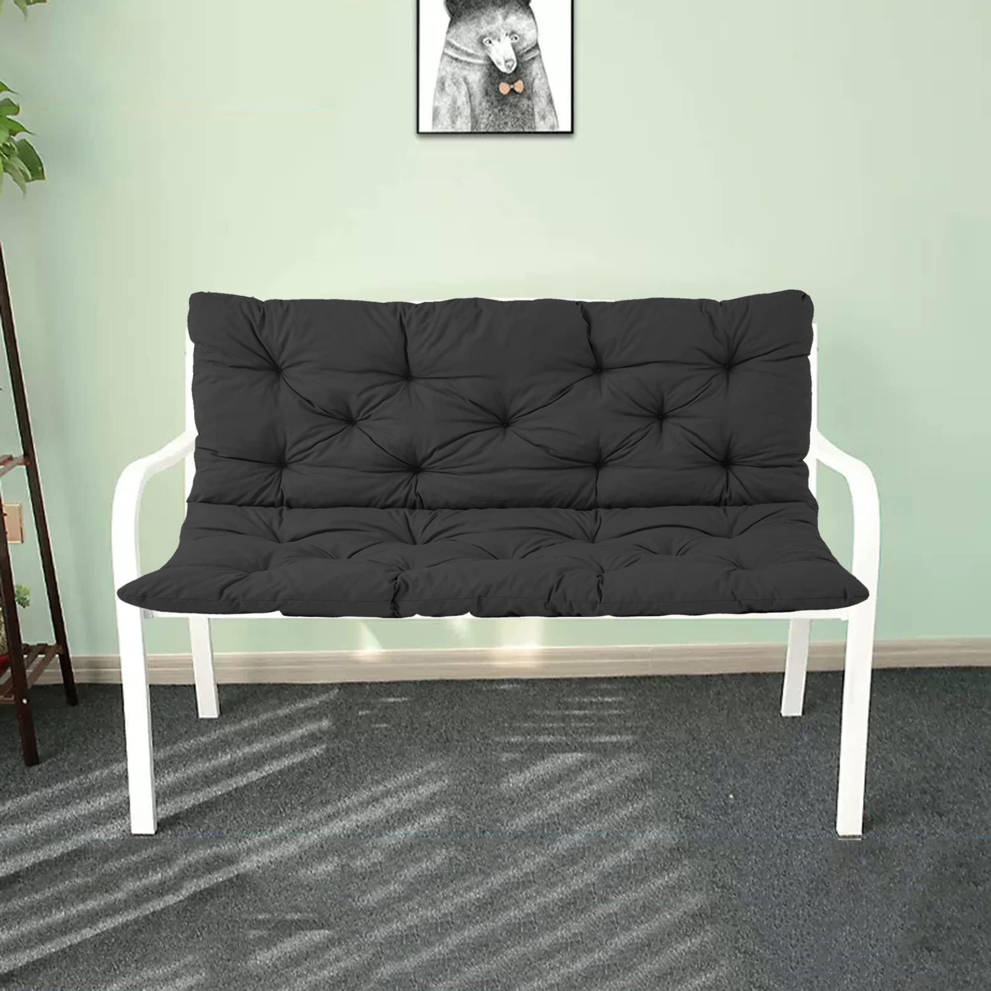Coussin de banc antidérapant pour soulager le dos sur un canapé 2 places ou une chaise longue