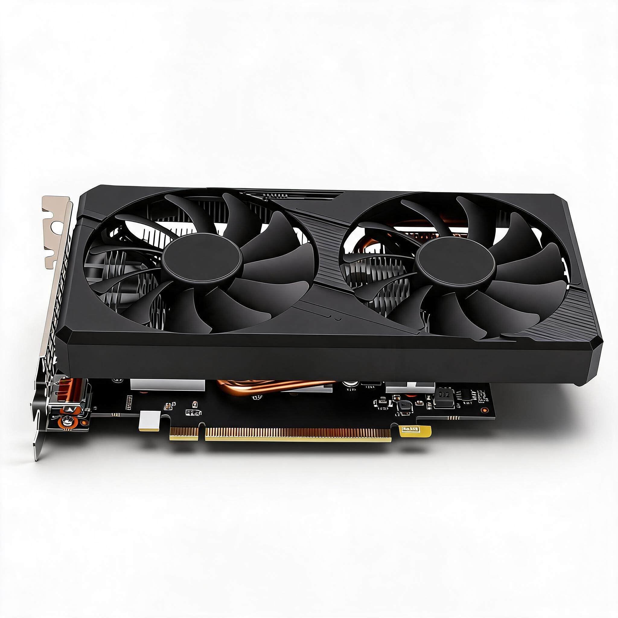Dpofirs Karta Graficzna do Gier, 6 GB GDDR5 192-bitowa Karta Graficzna PCI Express 3.0 X16 1280 Core z Podwójnym Wentylatorem, HDMI DisplayPort, Obsługa Gier Komputerowych 1080P/1440P