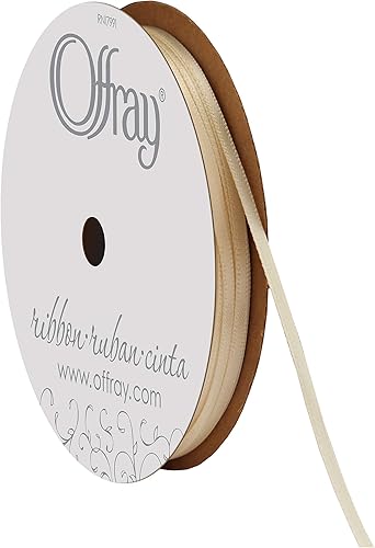 Miniatura 10 de Offray Cinta de satén de doble cara de 18 pulgadas, 30 yardas, color rojo vino
