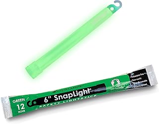 Cyalume Military Grade Green Glow Sticks 6" SnapLight - 12 Hour Chem Lights Bulk Pack of 30 Emergency Lightsticks