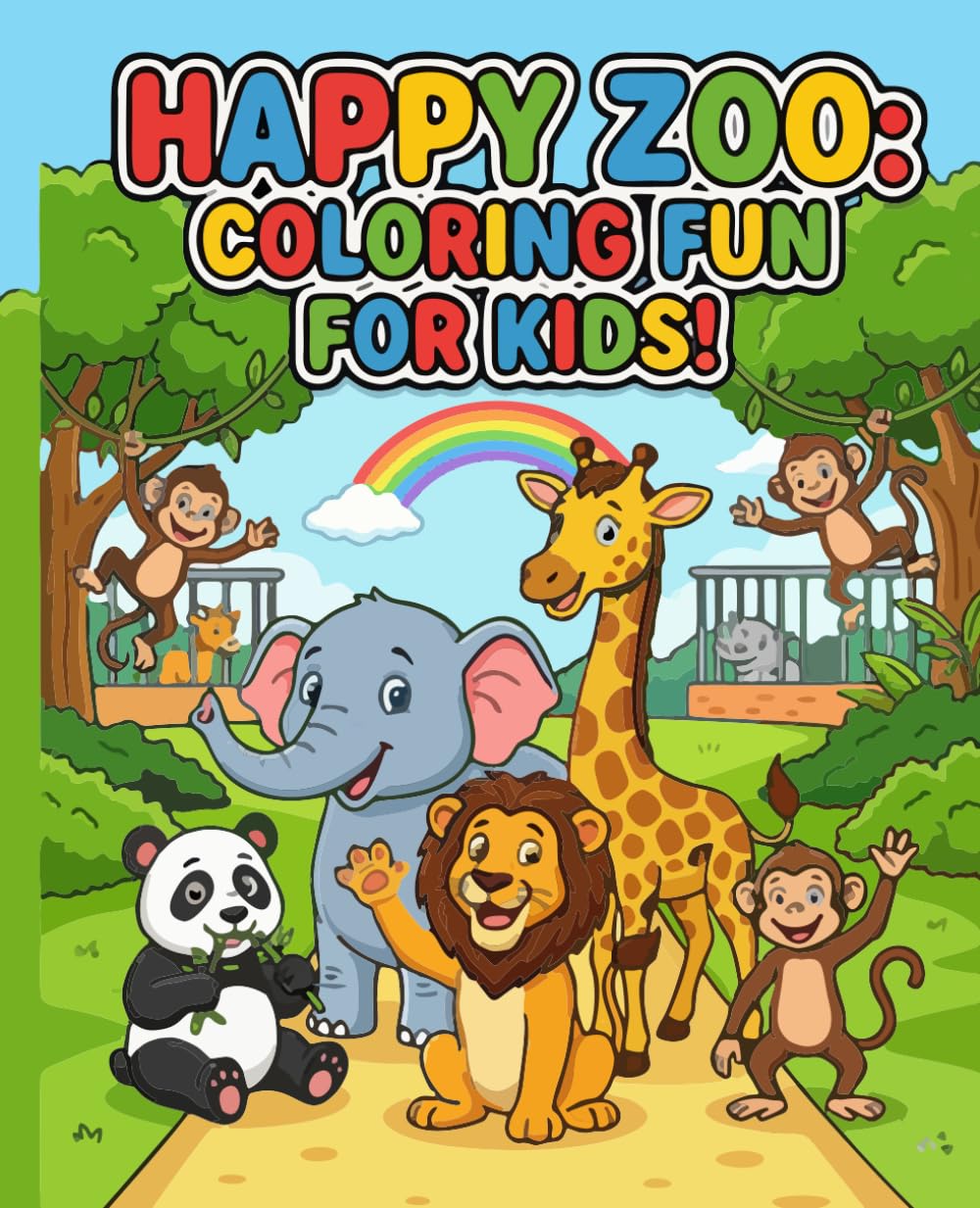 Happy Zoo: Coloring Fun For Kids. A calm, joyful coloring experience that brings families together