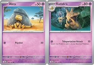Kadabra 064 165 - Abra - Pokemon 151 - Evolution Card Lot