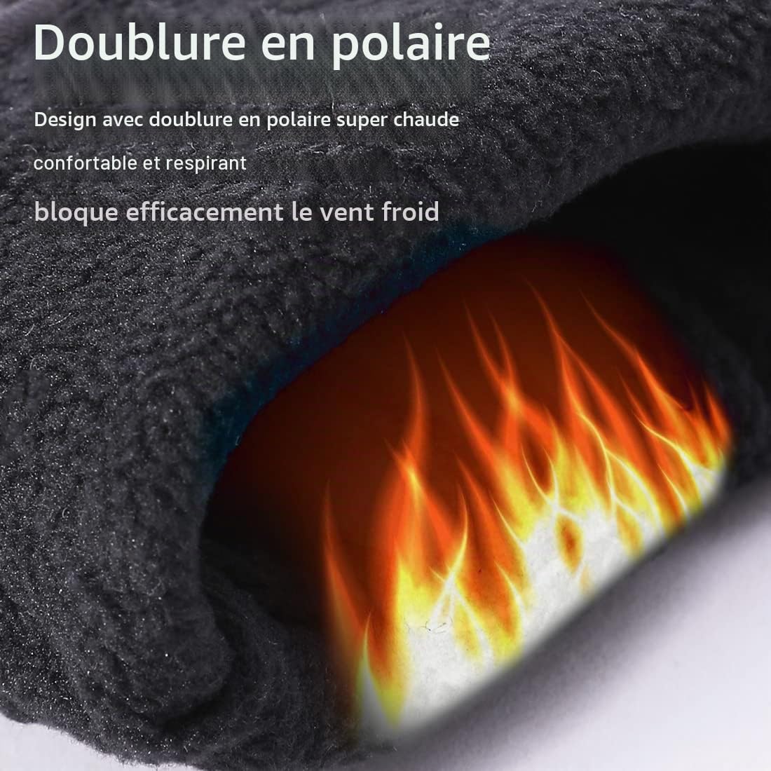 Harssidanzar Gant de Moto,Homme d'hiver pour en Cuir Touchscreen Gants d'équitation avec Protections Professionnelles sur Les Jointures GM041EU