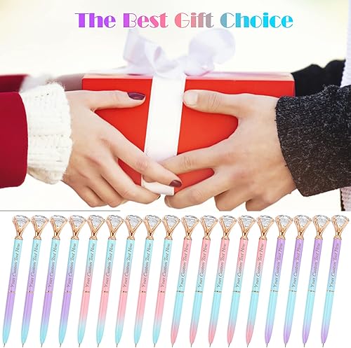 Miniatura 6 de STREADVE Bolígrafos personalizados con nombre, bolígrafo de diamante personalizado, grabado gratis, logotipo, texto, regalos personalizados de