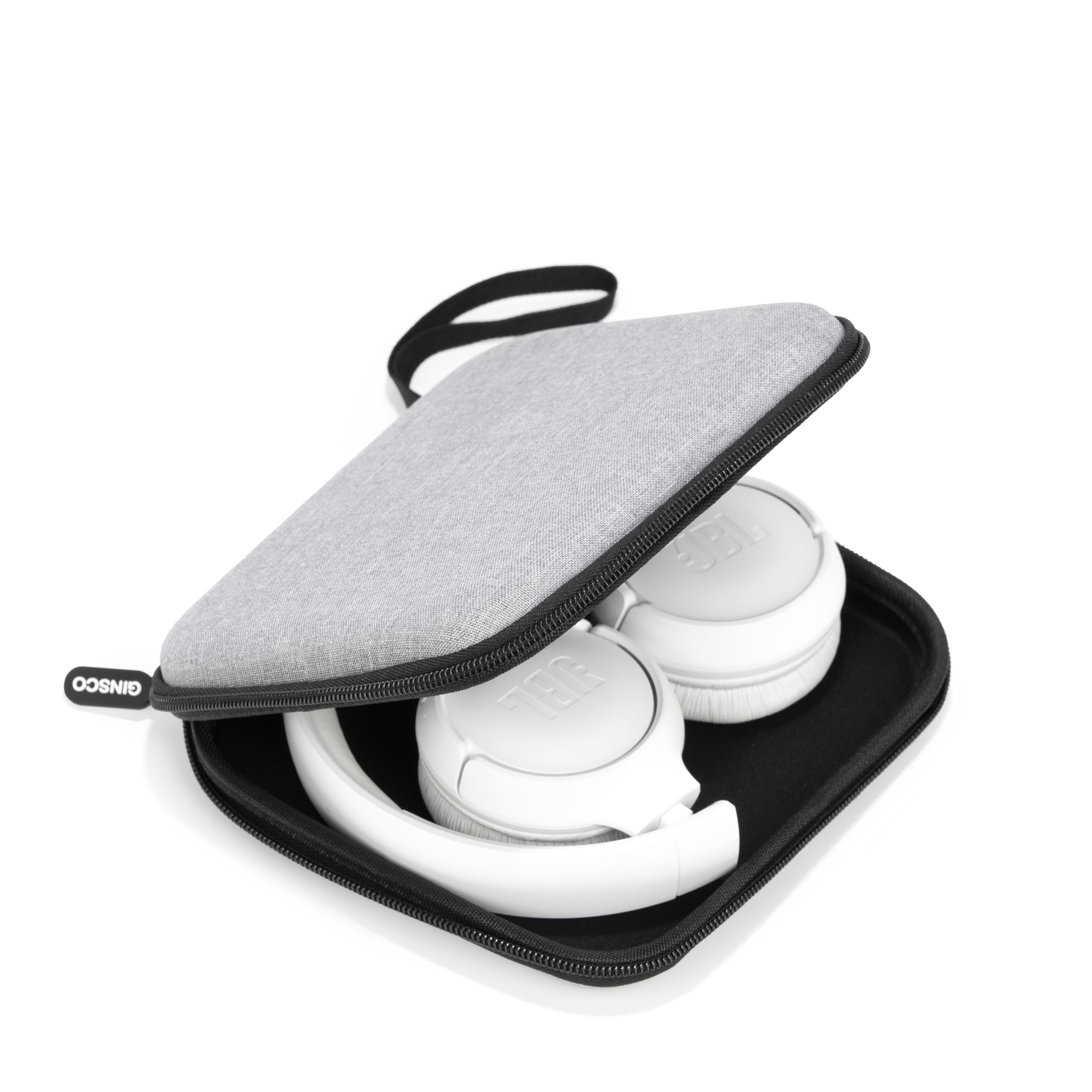 Ultra-Slim Case Compatible with JBL Tune 510BT Bluetooth Headphones, with JBL Tune 520BT/670NC Live 460NC, Wireless On-Ear Headphones, Travel Carrying Headphone Case (Grey)
