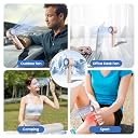 Gaiatop Mini Portable Fan, Powerful Handheld Fan, 3 Speed Strong Wind Personal Small Desk Fan with Ice Cooling Refrigerating Pad for Quick Cooling, Rechargeable USB Fan for Indoor Outdoor Use (Pink) gallery image