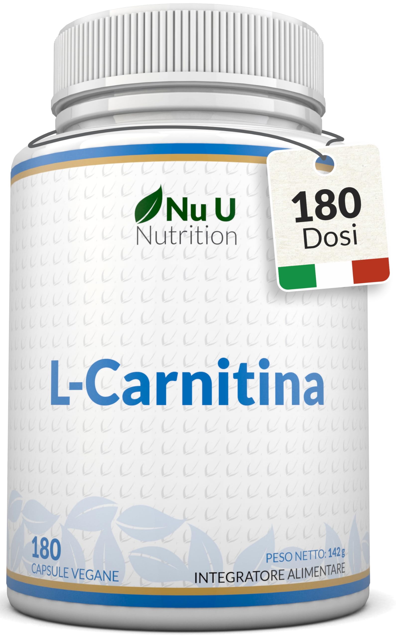 L-Carnitina Tartrato Forte - 180 Capsule Vegane - 550mg di Carnitina per  Capsula