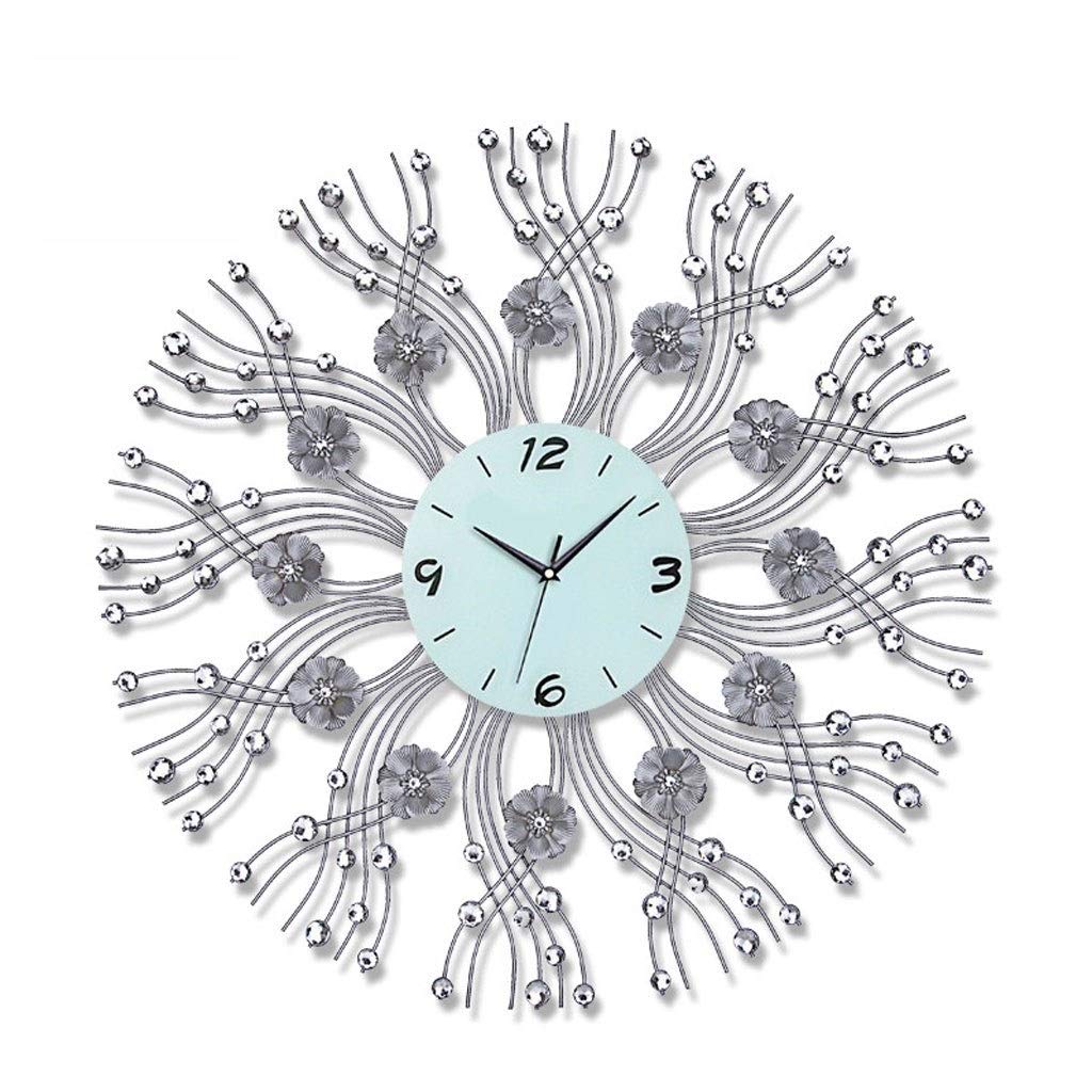 Horloge murale 3D design diamant de 70 cm pour la décoration du salon