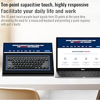 Akntzcs 16 Colos Hordozható Monitor 1920x1200 IPS Érintőképernyővel - USB-C Csatlakozás PC, Laptop, Telefon, Raspberry Pi Kompatibilis, Beép 2
