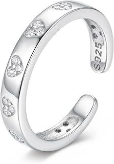 Milacolato S925 Sterling Silber Zehenringe für Frauen