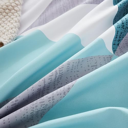 Miniatura 5 de Bedbay Juego de edredón negro tamaño King de cuadrícula negra, edredón de microfibra ultra suave a cuadros de 104 x 90 pulgadas con 2 fundas de