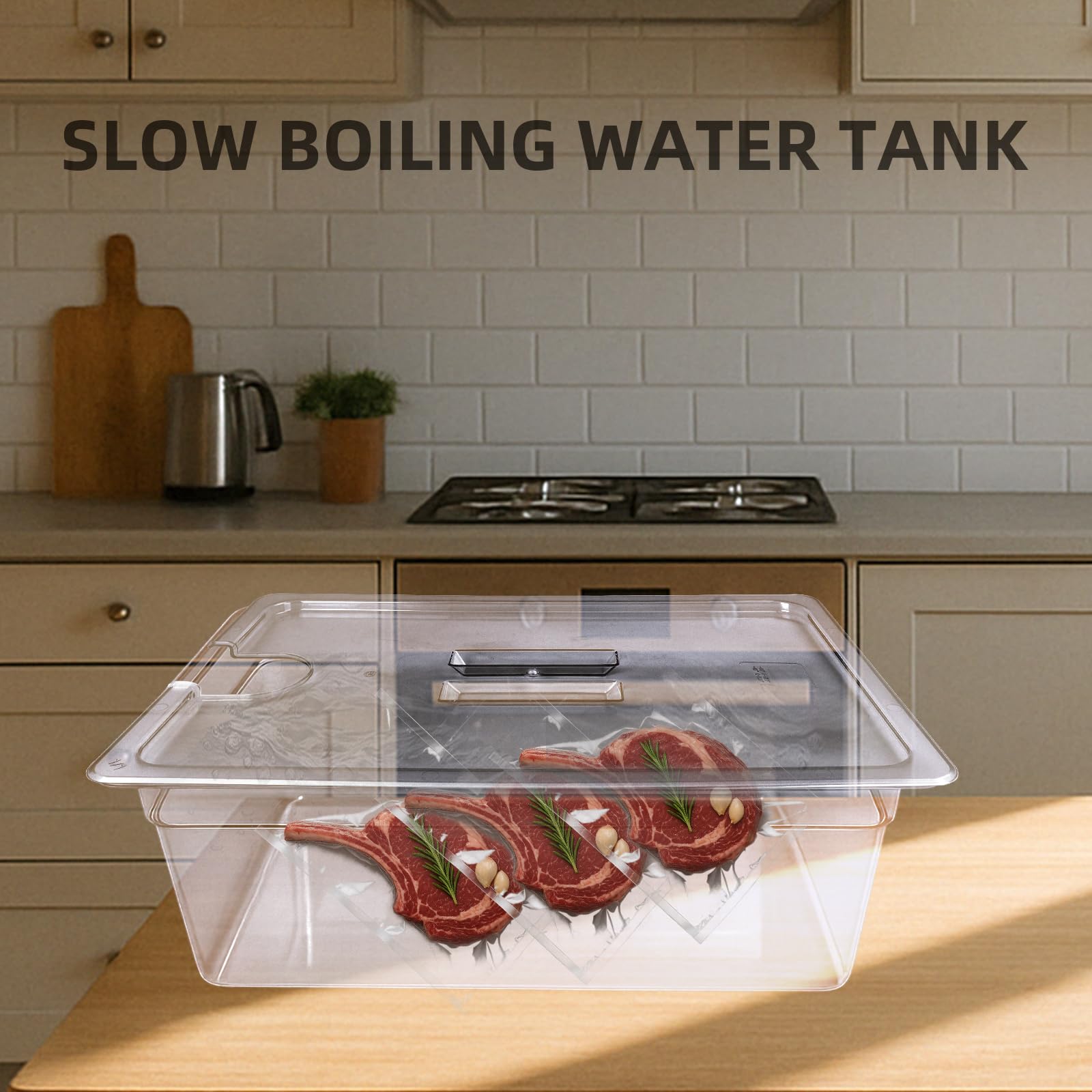 26 Qt Sous Vide Container With Lid – Compatible With Anova, Joule, Instant Pot & More
