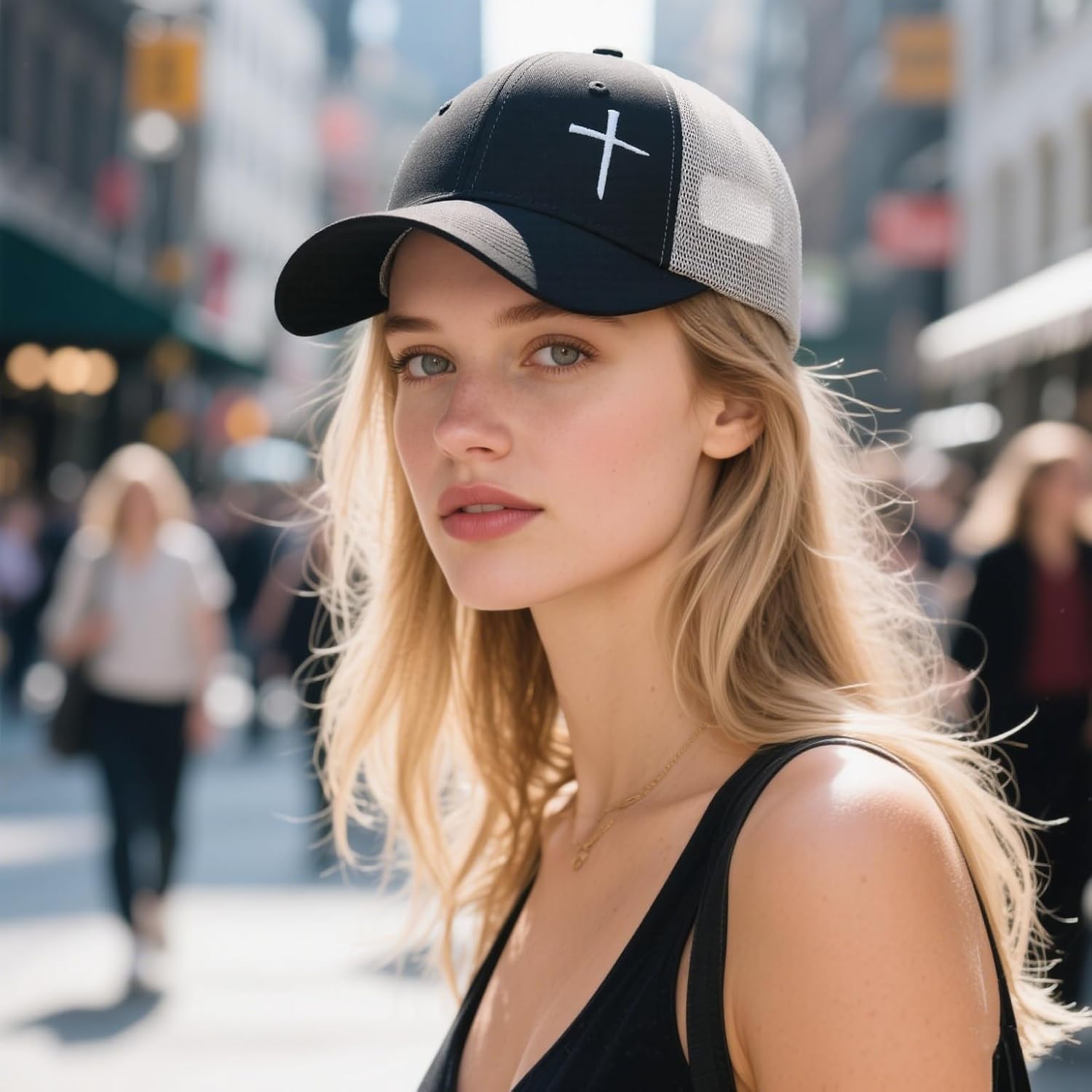 Christian Hats for Men Women, Jesus Cross Trucker Hat Christian Religious Gifts - Image 4