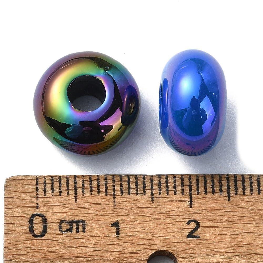 DanLingJewelry 550 Stück zufällige Acryl-Rondelle-Perlen für Schmuckzubehör