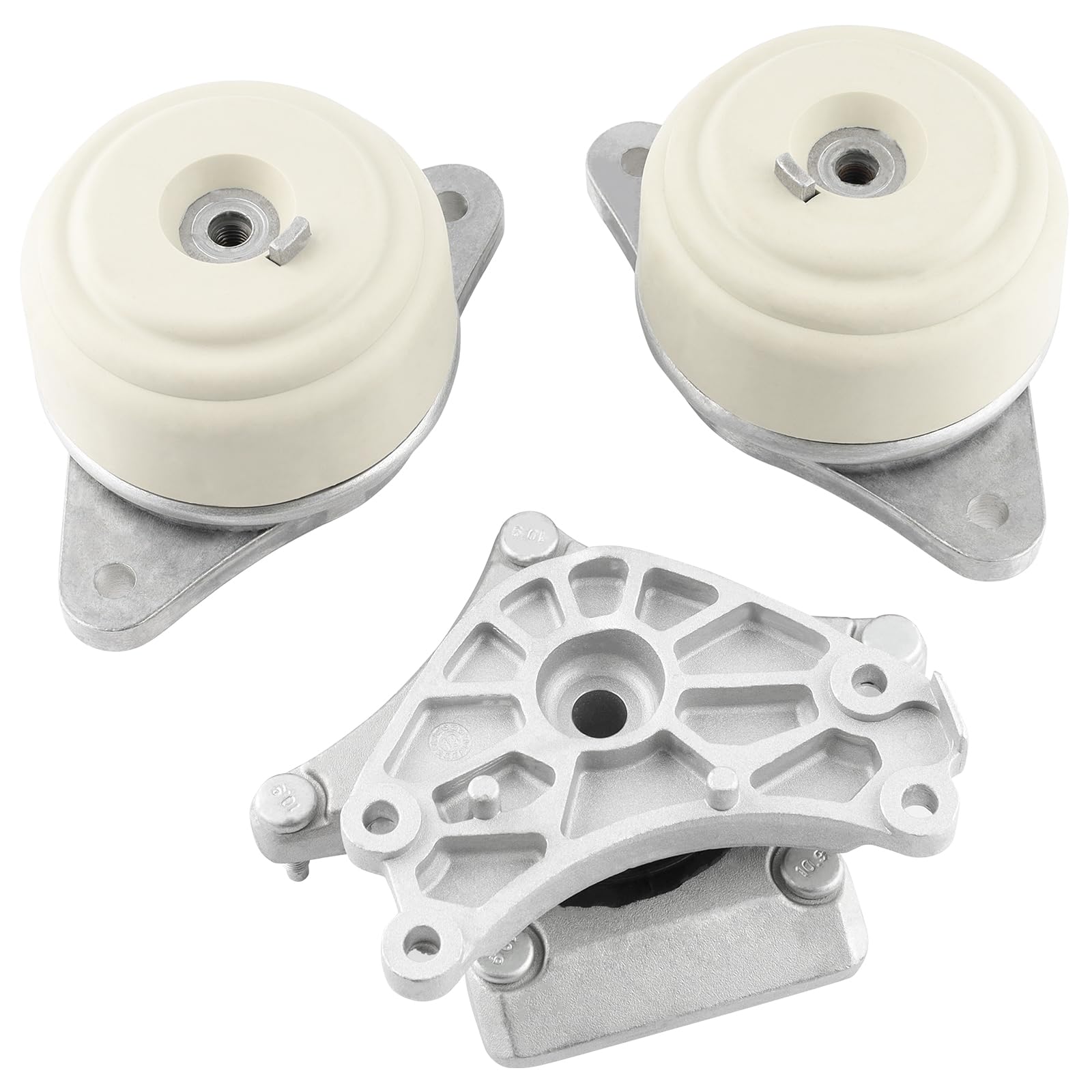 Farrme Engine Motor Mount and Transmission Mount Set of 3 Fit for Mercedes-Benz C300 08-12, C350 08-11, GLK350 10-12 3.0L 3.5L Automotive Replacement Engine Motor Trans Mount Set#A4063, A4074