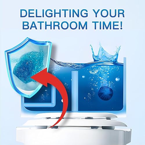 Miniatura 7 de Vacplus Tableta limpiadora de inodoros  Paquete de 100 limpiadores automáticos de inodoro para desodorizar y descalcificar, tabletas limpiadoras de