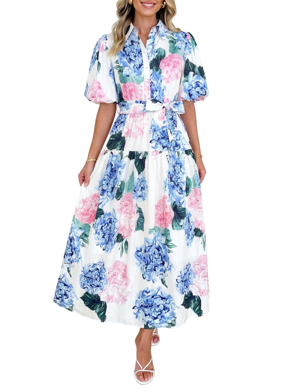 Maxigerui Women's Summer Floral Maxi Dress Spring Wedding Guest Dress 2026