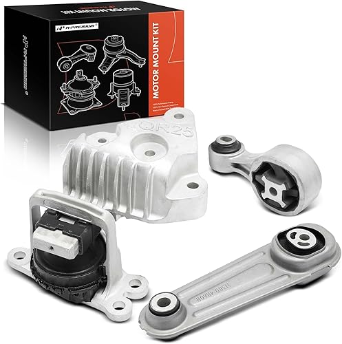 A-Premium Juego de 3 piezas de soporte de motor y soporte de puntal de torsión compatible con Nissan Rogue 2014-2020, X-Trail 2014-2019 y Renault