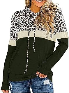 Women's Sweatshirts Color Block Hoodies for Women UK Womens Plus Size Hooded Sweatshirt Long Sleeve Drawstring Sweatshirt Womens Casual Color Block Raglan Long Sleeve T-Shirt Blouses Tunic Tops