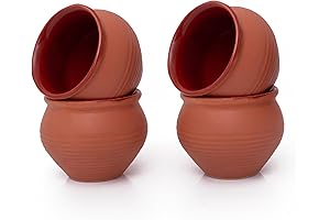 Indian Pottery Traditional Kulhar Kulhad Set of 4