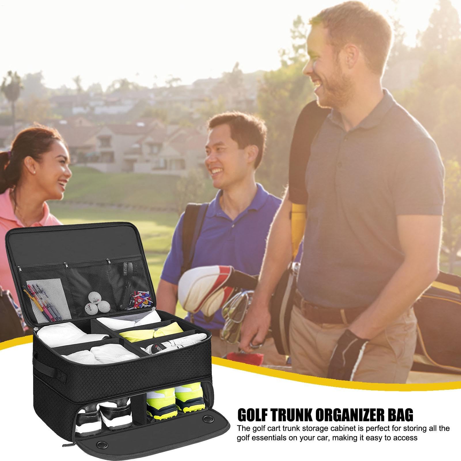 Golf-Schuhtasche, faltbar, Schuhfach mit Reißverschluss, wasserdicht | Golfzubehör, Organizer, Golfschuh-Tasche für Golfschuhe