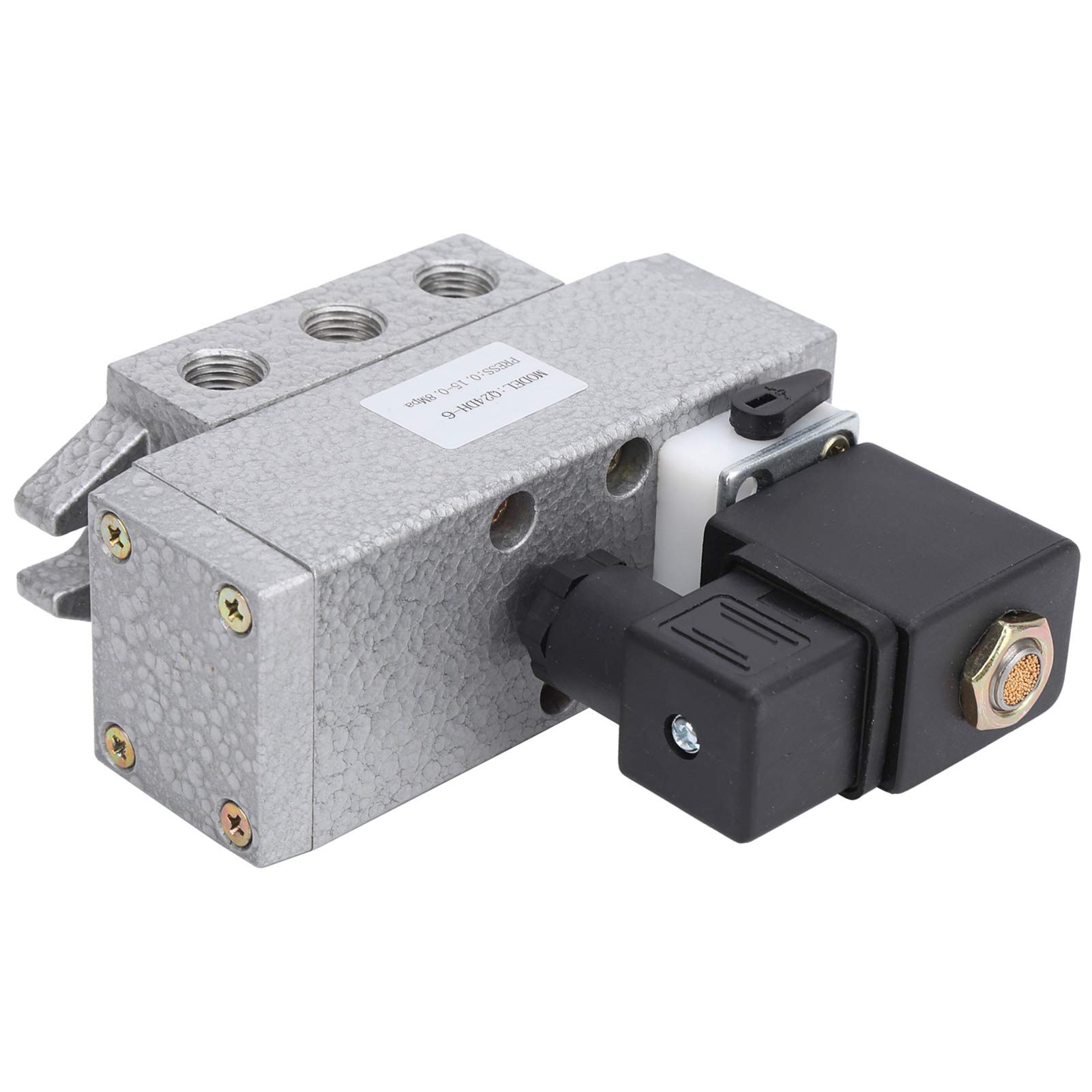 Électrovanne électrique en alliage d'aluminium 2 positions 4 voies DC 24V