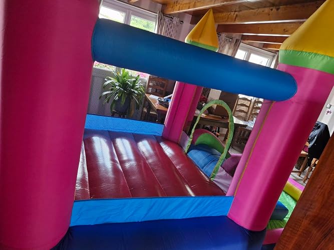 4 En 1 Château Gonflable Enfants Avec Toboggan Et Souffleur 480W Charge Max 90kg 3 Ans 4 En 1 Château Gonflable Enfants Avec Toboggan Et Souffleur 480W Charge Max 90kg 3 Ans
