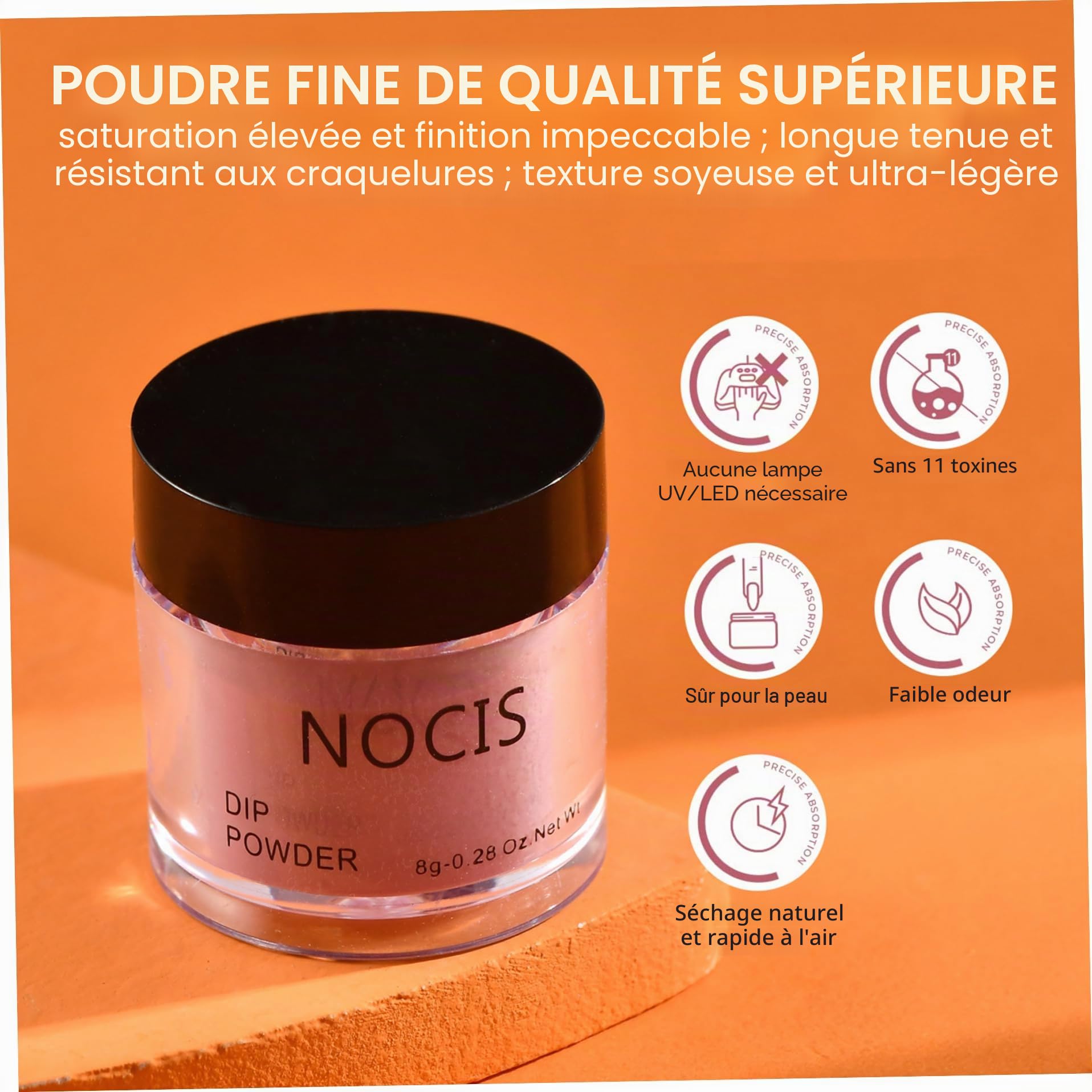 Kit de démarrage pour ongles en poudre à tremper, 4 couleurs, kit de poudre à tremper pour ongles, finition brillante ou givrée avec base, top coat activateur, manucure liquide pour la maison, le bri