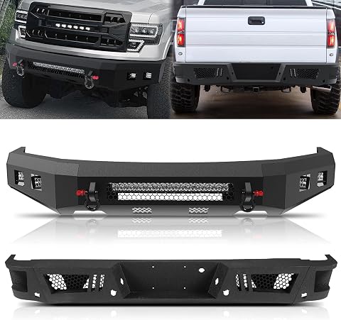 Off-Road Front and Rear Bumper Set for Ford F150 2009-2014 (Excluding Raptor)