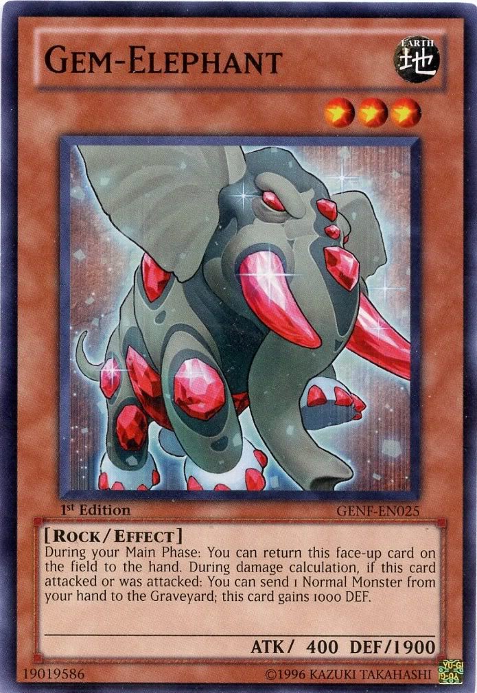 Amazon.com: Yu-Gi-Oh! - Gem-Elephant (GENF-EN025) - Generation Force - 1st  Edition