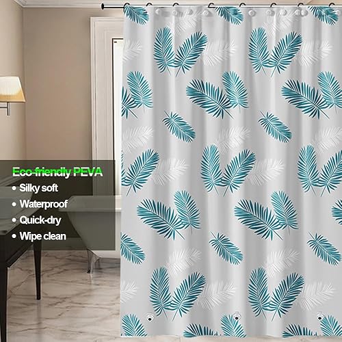 Vista 83 de Forro de plástico para ducha, forro de cortina de ducha de PEVA 4G de alta calidad con ojales inoxidables y 3 imanes pesados, cortinas de ducha