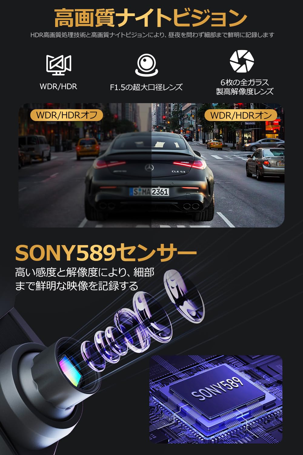 ドライブレコーダー ミラー型 【2026業界新開発 3カメラ同時録画:前方4K Amazon.co.jp: ドライブレコーダー ミラー型 【2026業界新開発 3カメラ