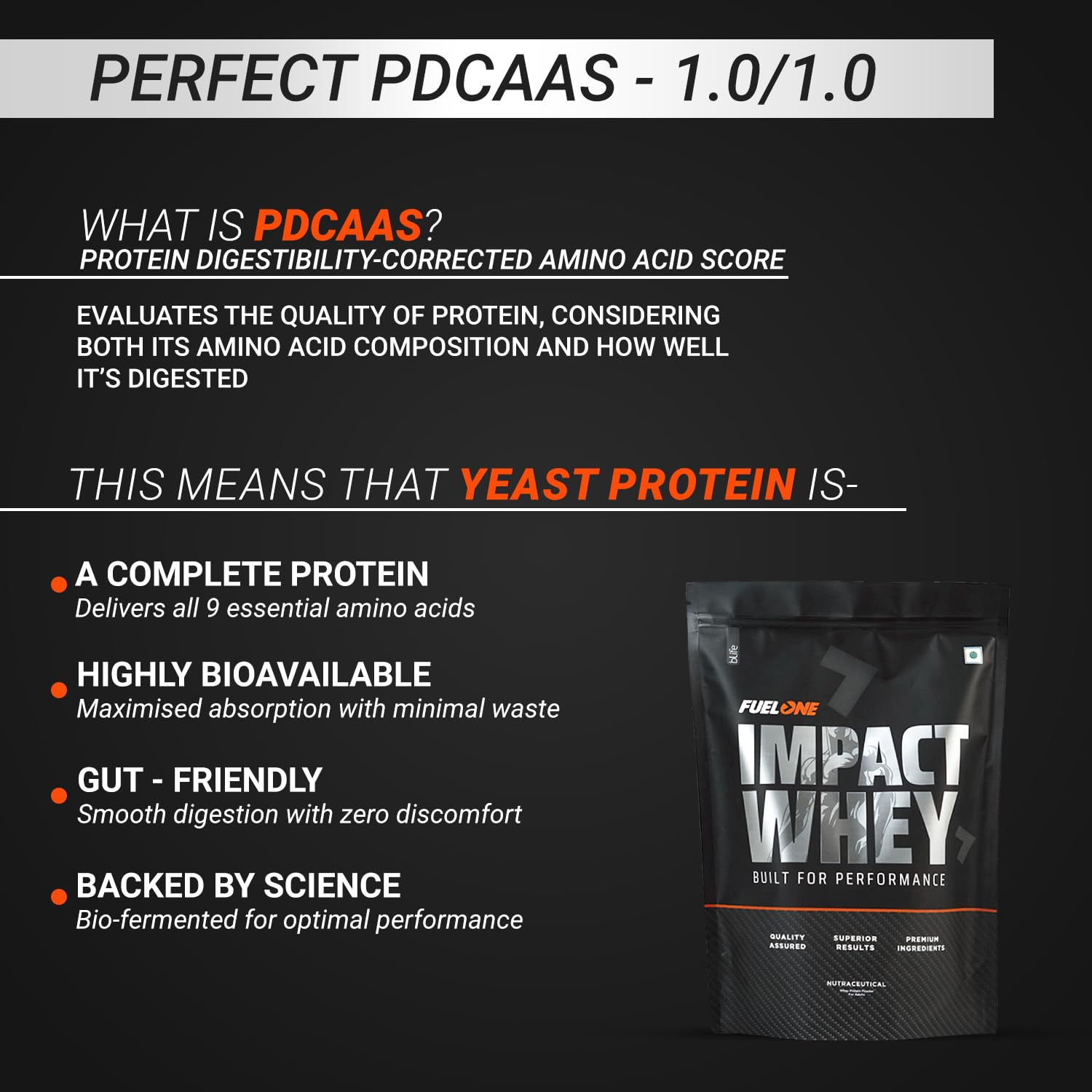 FUELONE Impact Whey Protein Blend, Cold Coffee, 1kg (2.2lbs) — Amazon image 5