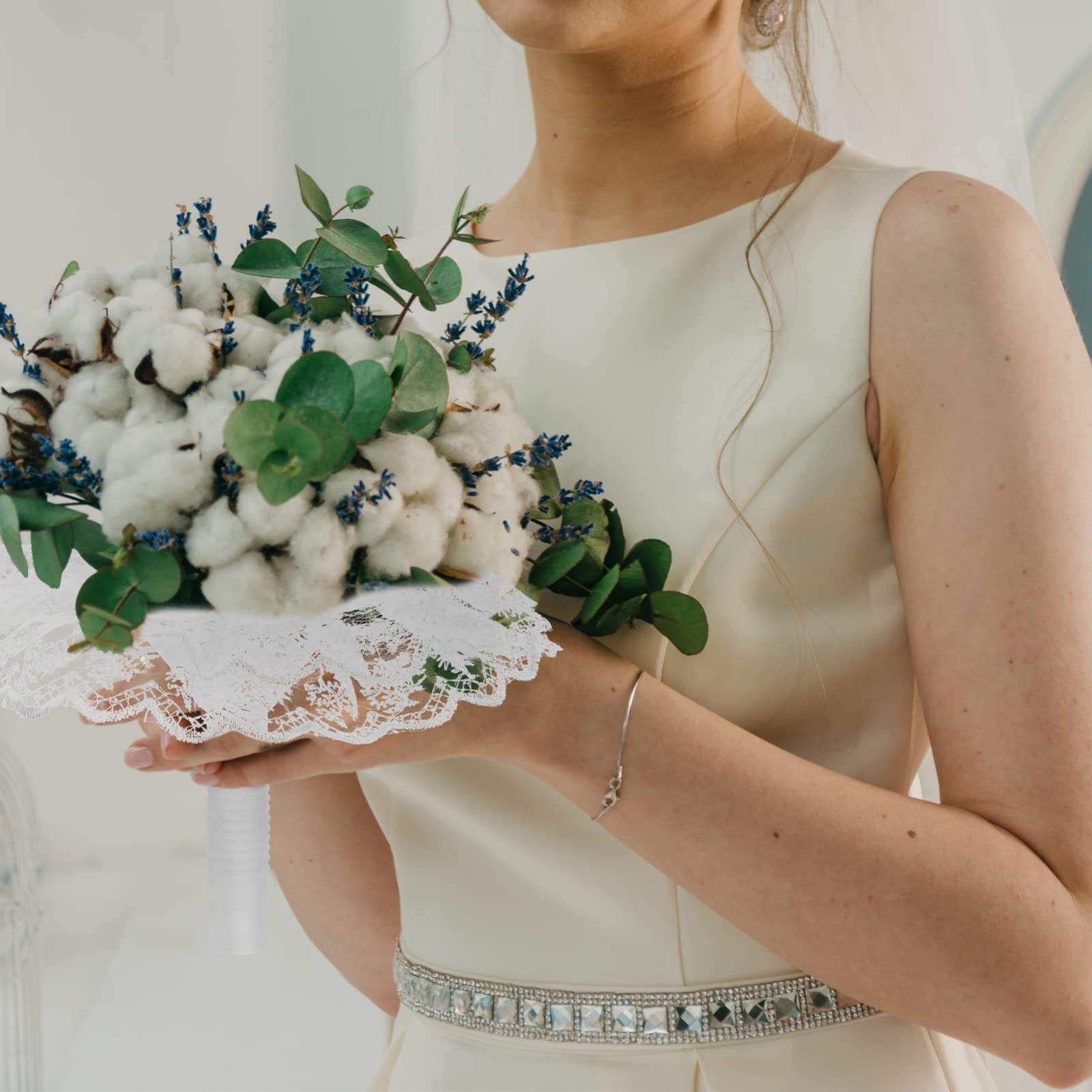 NUOBESTY 3 Piezas De Soporte De Flores De Arcilla Para Sujetar Con La Mano Para El Novio Soporte Para Ramo De Boda Flores Para Invitados Decoraciones Jarrones Falsos Ligas De