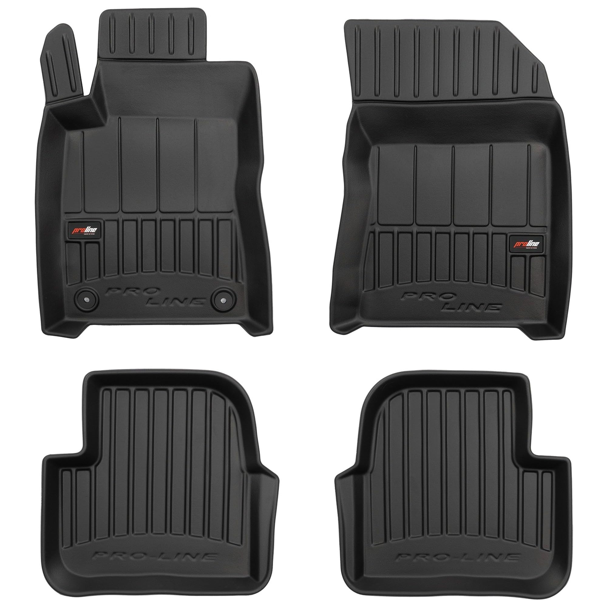 MOTOS Auto-vloermatten van rubber voor Citroen C3 III 2016-2024 Verbeter uw reiscomfort met Anti-Slip Mat Car No.77- Vloermatten voor alle weersomstandigheden, bescherming tegen vuil