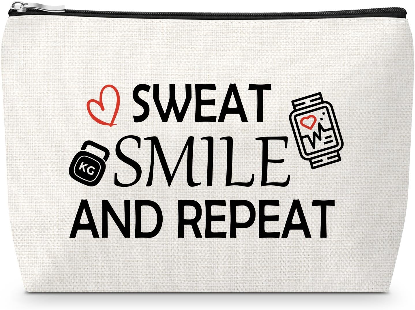 Sfodiary Bodybuilder Makeup Bag Gym Instructor Trainer Gifts Weightlifting Gifts for Women Gym Accessories Cosmetic Bag Sports Lover Inspirational Christmas Birthday Gift for Sister Friends