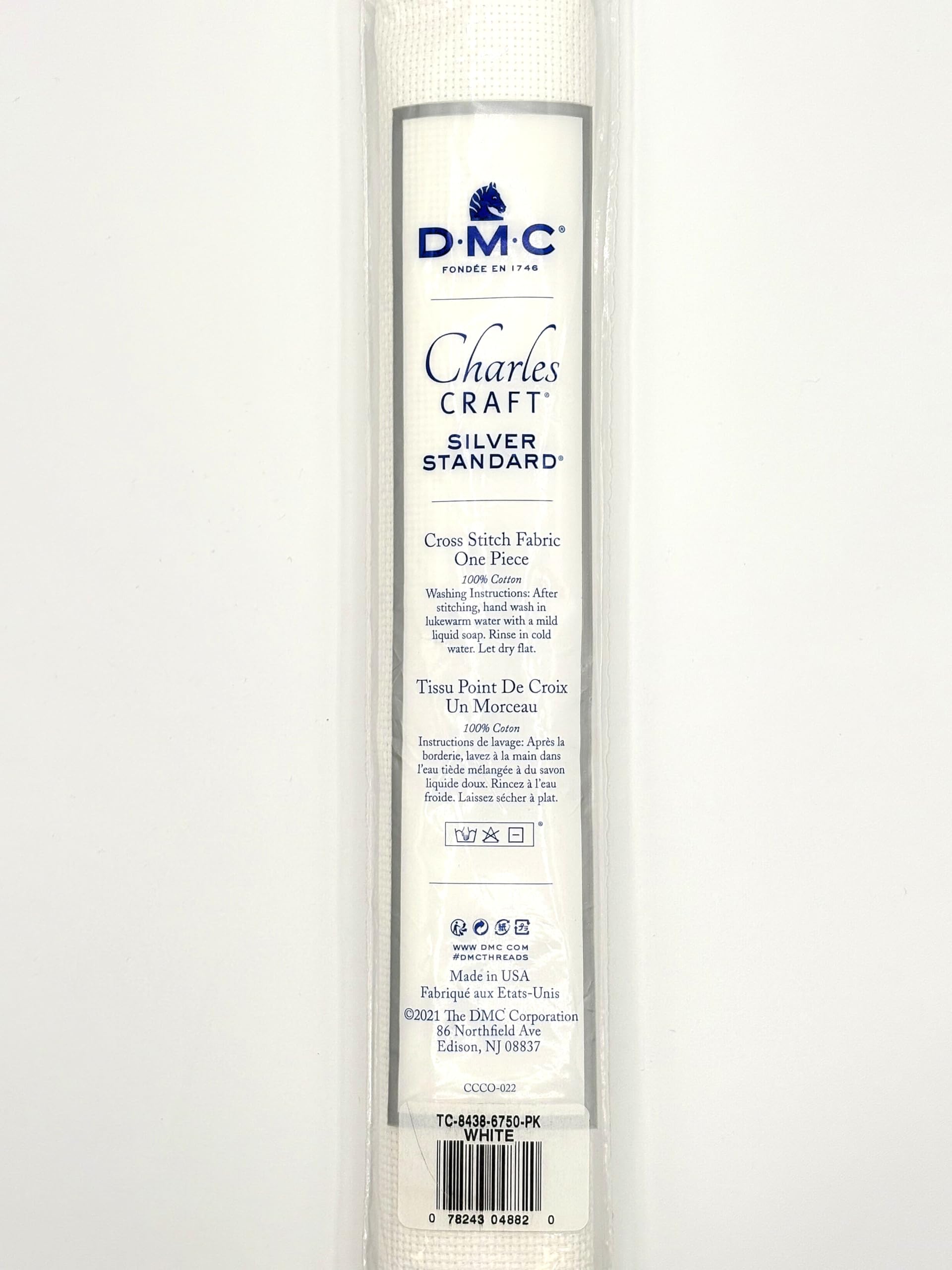 Amazon.com: DMC Charles Craft Cross Stich Fabric Silver Label Aida
