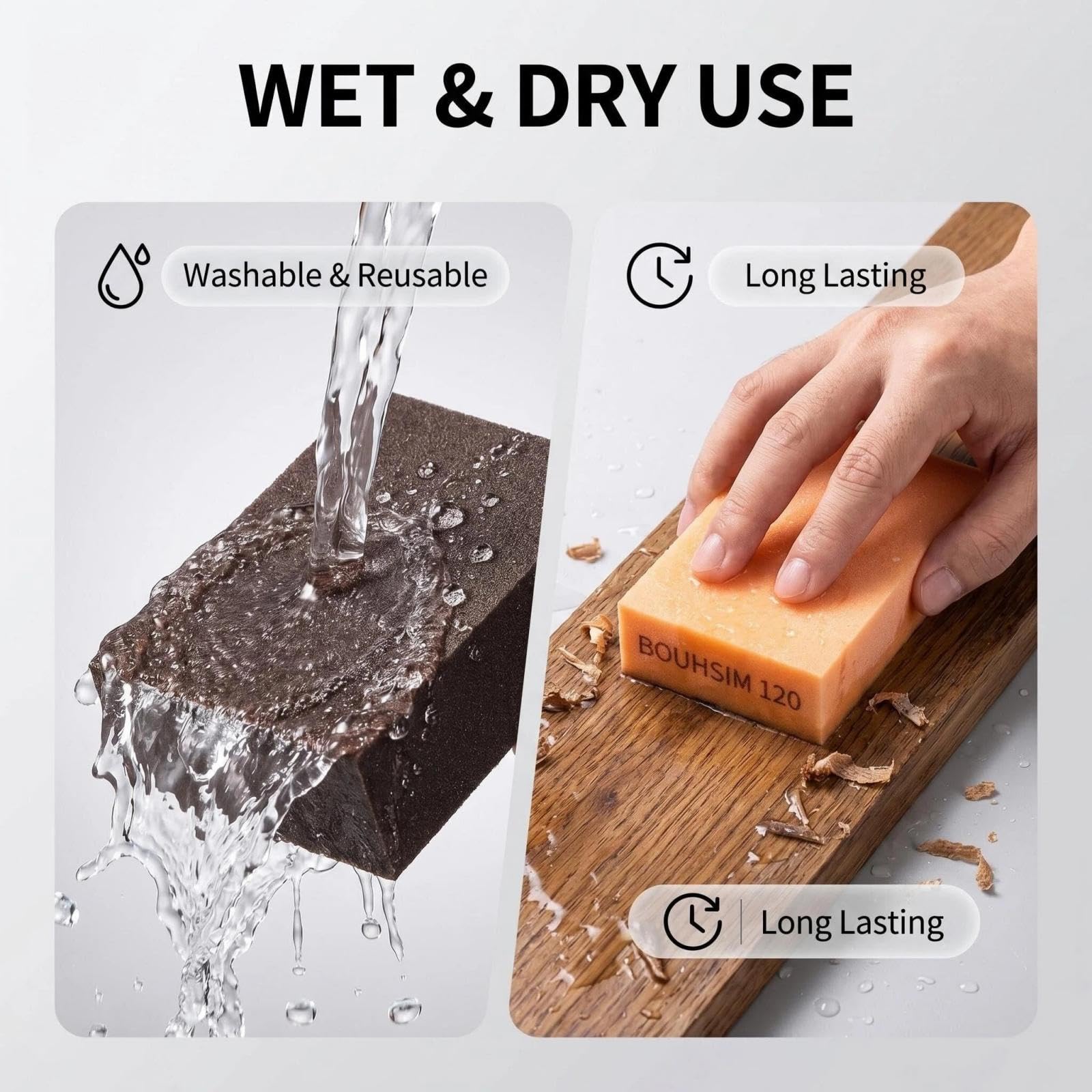 Handmade Sanding Blocks - 10 Grit Set -4