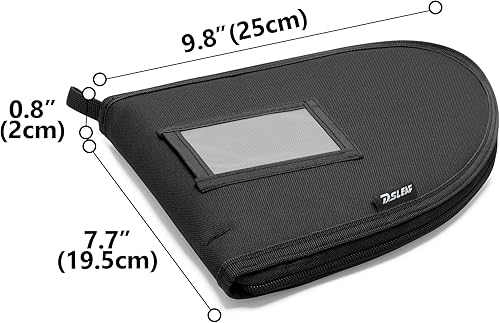 Miniatura 5 de DSLEAF Paquete de 2 fundas para pistola, alfombra suave con forro de terciopelo grueso para caza, campo de tiro y deportes