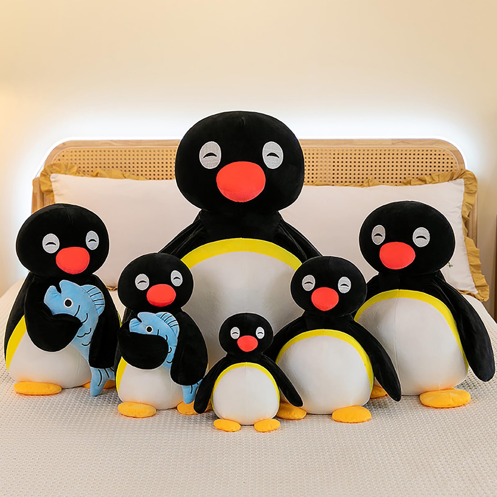 Amazon.co.jp: Pingu Penguin Plush Doll, Body Pillow, Toy