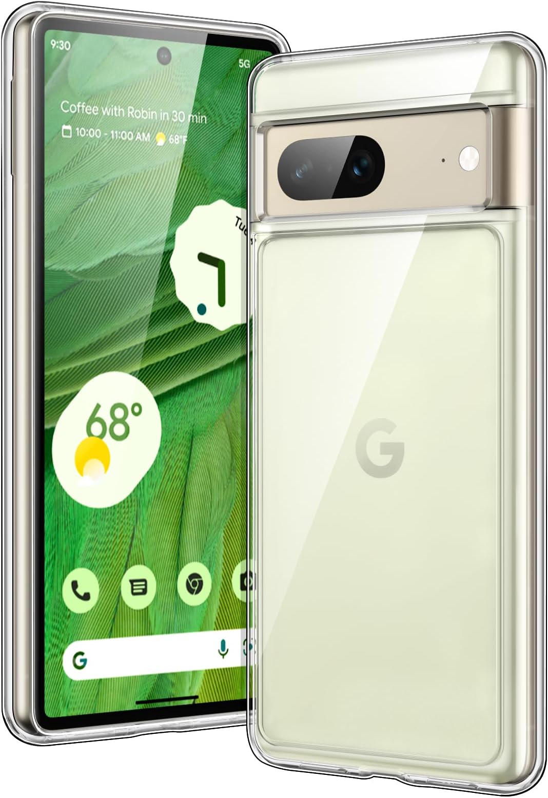 – Case for Google Pixel 7, Shockproof Phone Bumper Cover, Anti-Scratch Clear Back (HD Clear)