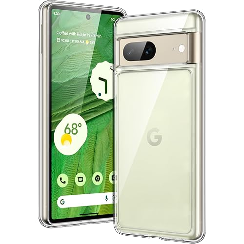 JETech Case for Google Pixel 7, Shockproof Phone Bumper Cover, Anti-Scratch Clear Back (Clear)