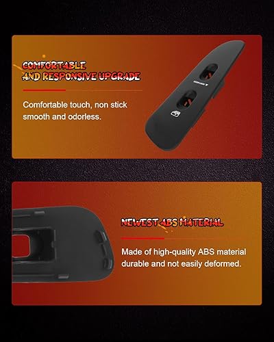 Miniatura 4 de cciyu Bisel de interruptor de ventana delantero derecho del lado del pasajero de repuesto para 2002-2005 para Dodge para Ram 1500 2500 3500 Truck