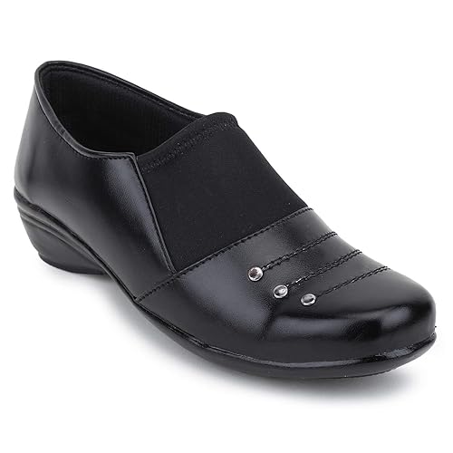 Amazon ladies black shoes Clearance
