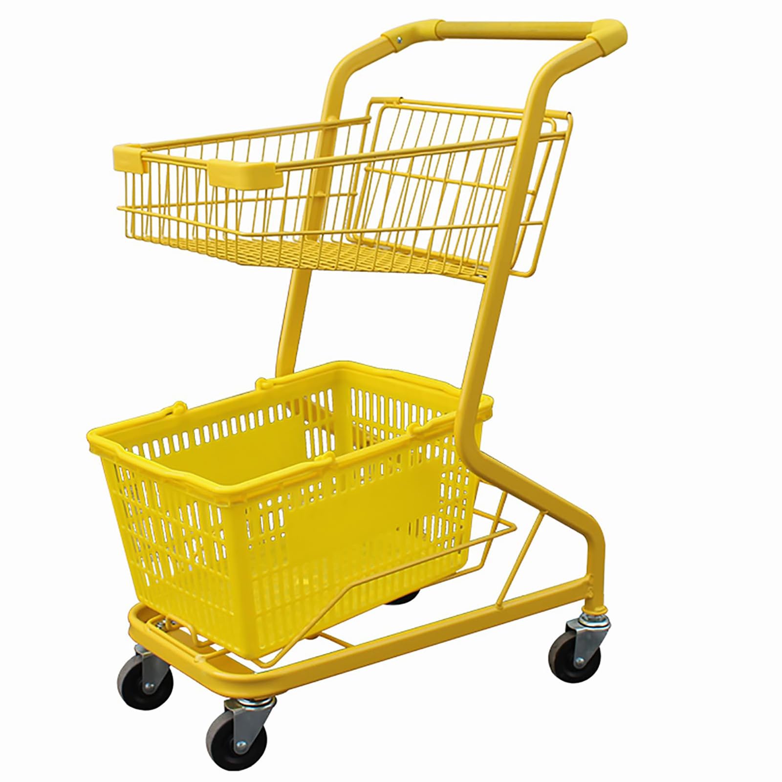 Amazon｜スーパーのカート販売｜網目タイプのスチール製トロリーカート