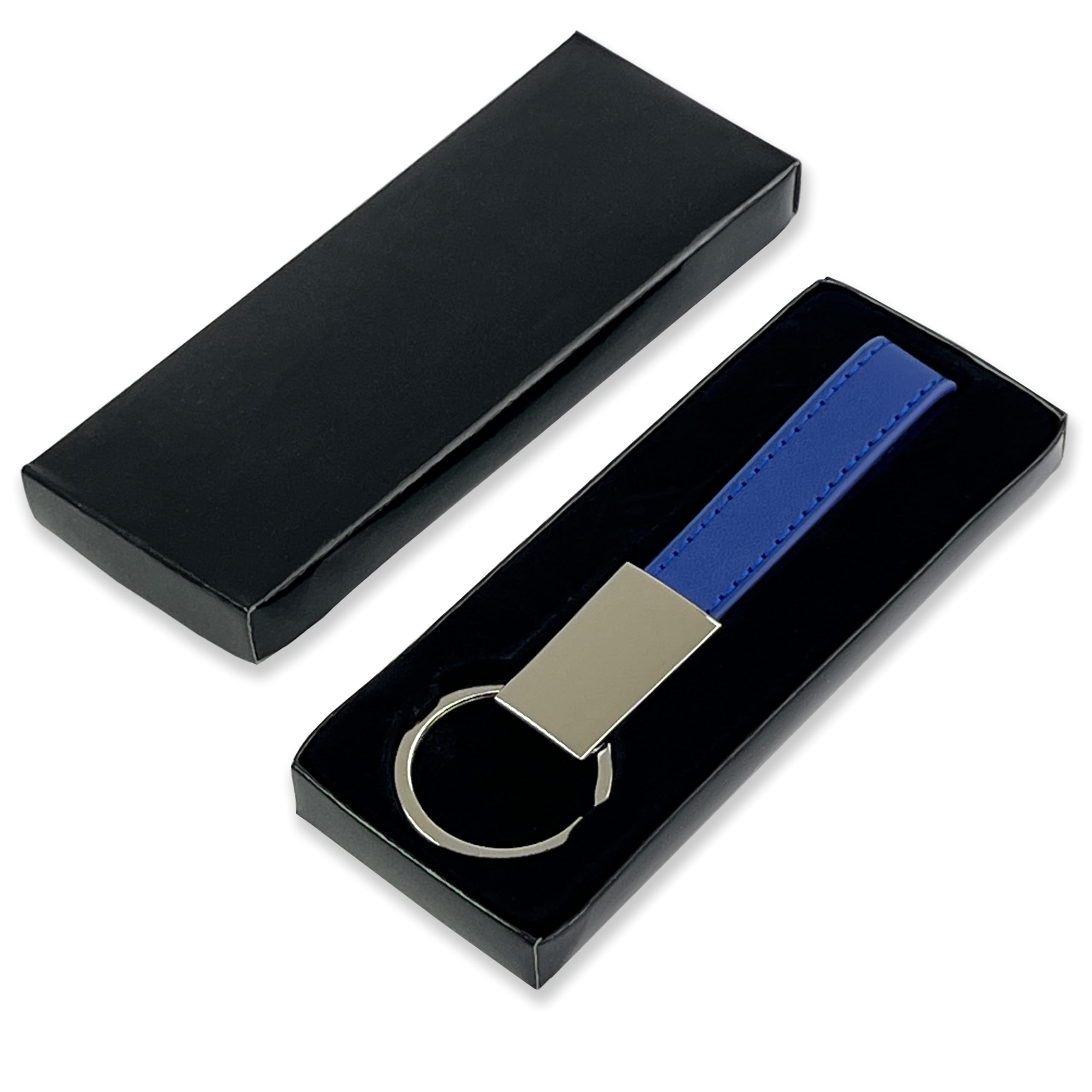 pubblimania Portachiavi in ecopelle elegante con anello. Utile per le chiavi di casa, auto, moto, scooter, cancello. Leggero e molto resistente