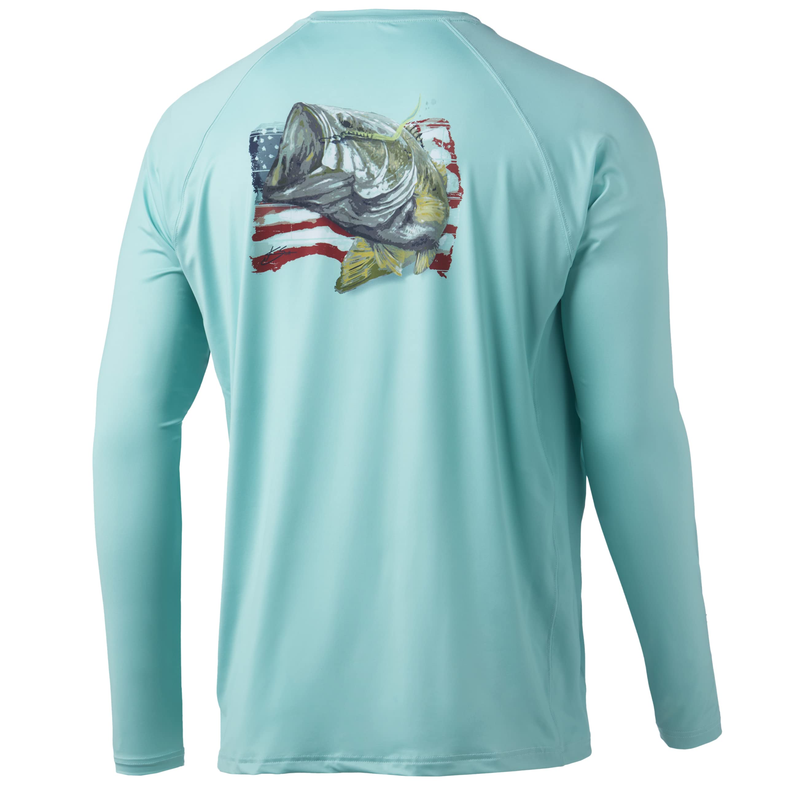 HUK Men's Pursuit Hogzilla | Long Sleeve Performance Fishing Shirt with +30 UPF Sun Protection